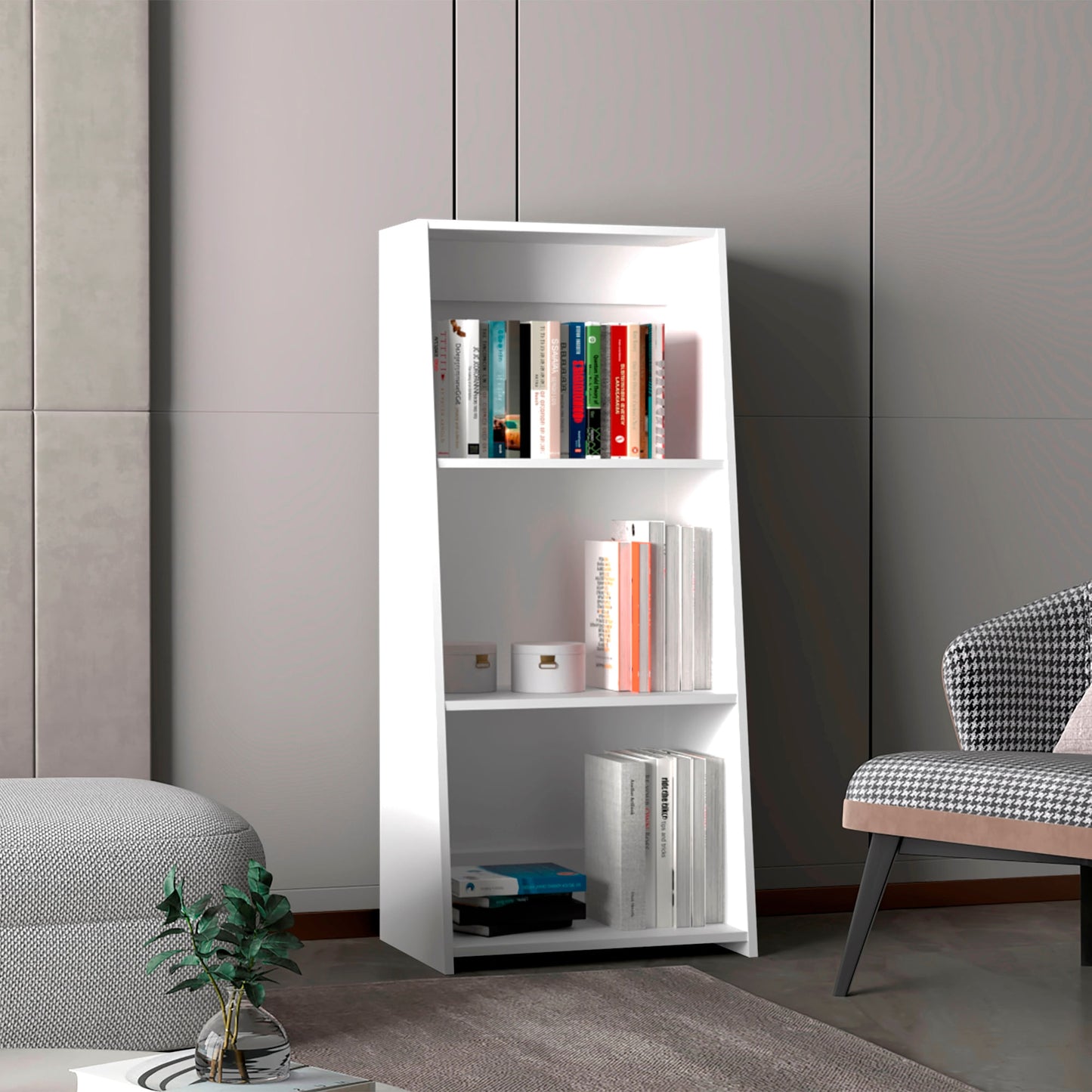 Biblioteca Note 120X53X37 Rta Blanco Zf