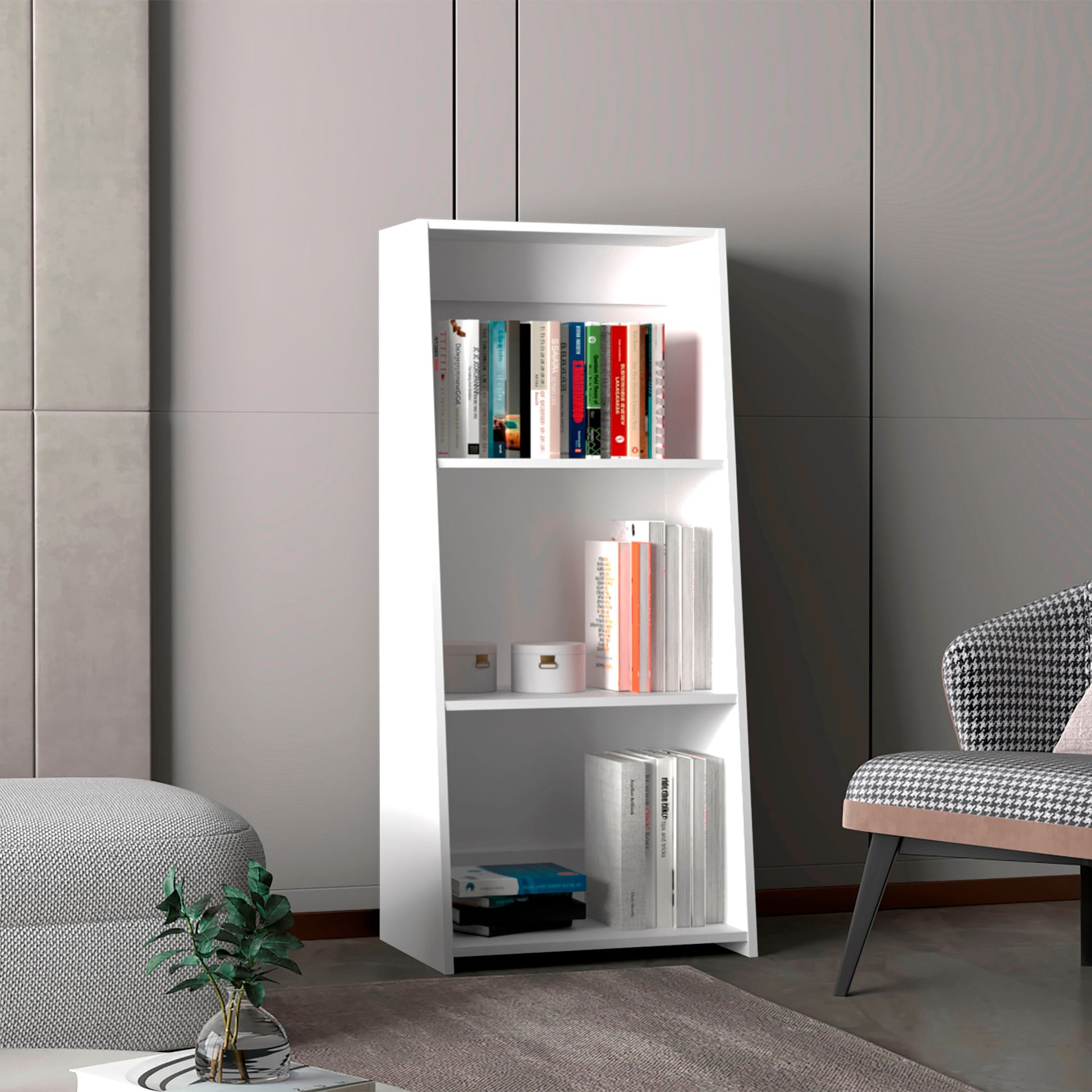 Biblioteca Note 120X53X37 Rta Blanco Zf