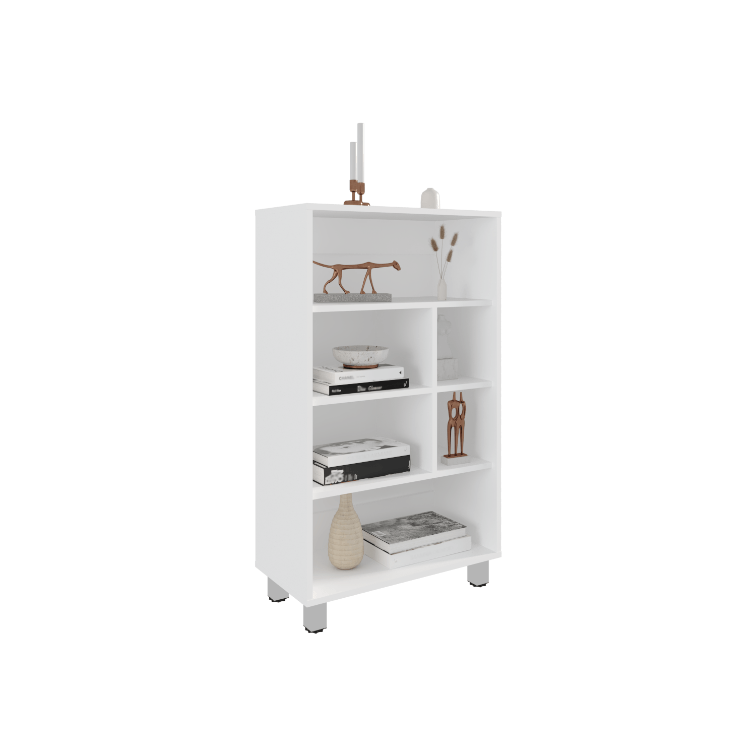 Biblioteca Bellagio 101X60X30 Rta Blanco Mqz Zf