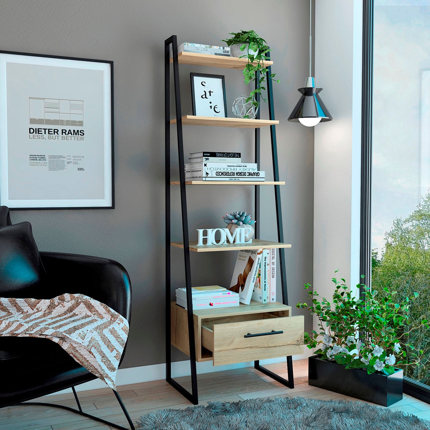 Biblioteca Escalera Magnum 177 X 56 Rta Duna