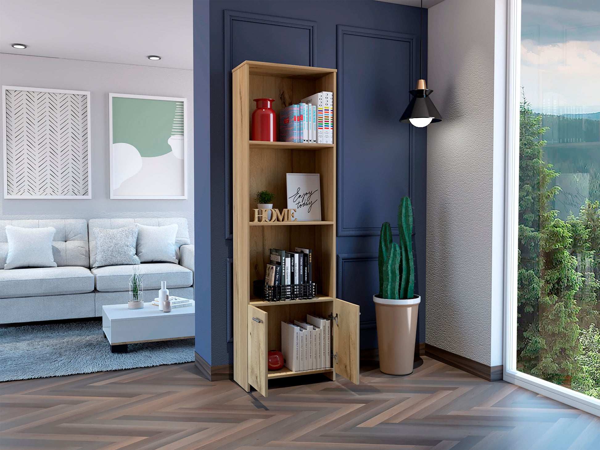 Biblioteca Lisa Easy 55 X 181 X 27 Rta Fresno
