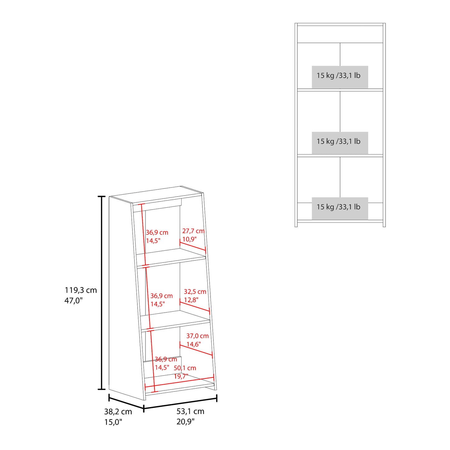 Biblioteca Note 120X53X37 Rta Wengue Zf