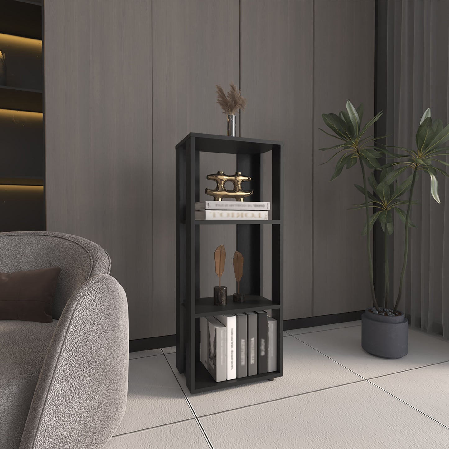 Biblioteca Office 100X40X25 Rta Wengue Zf