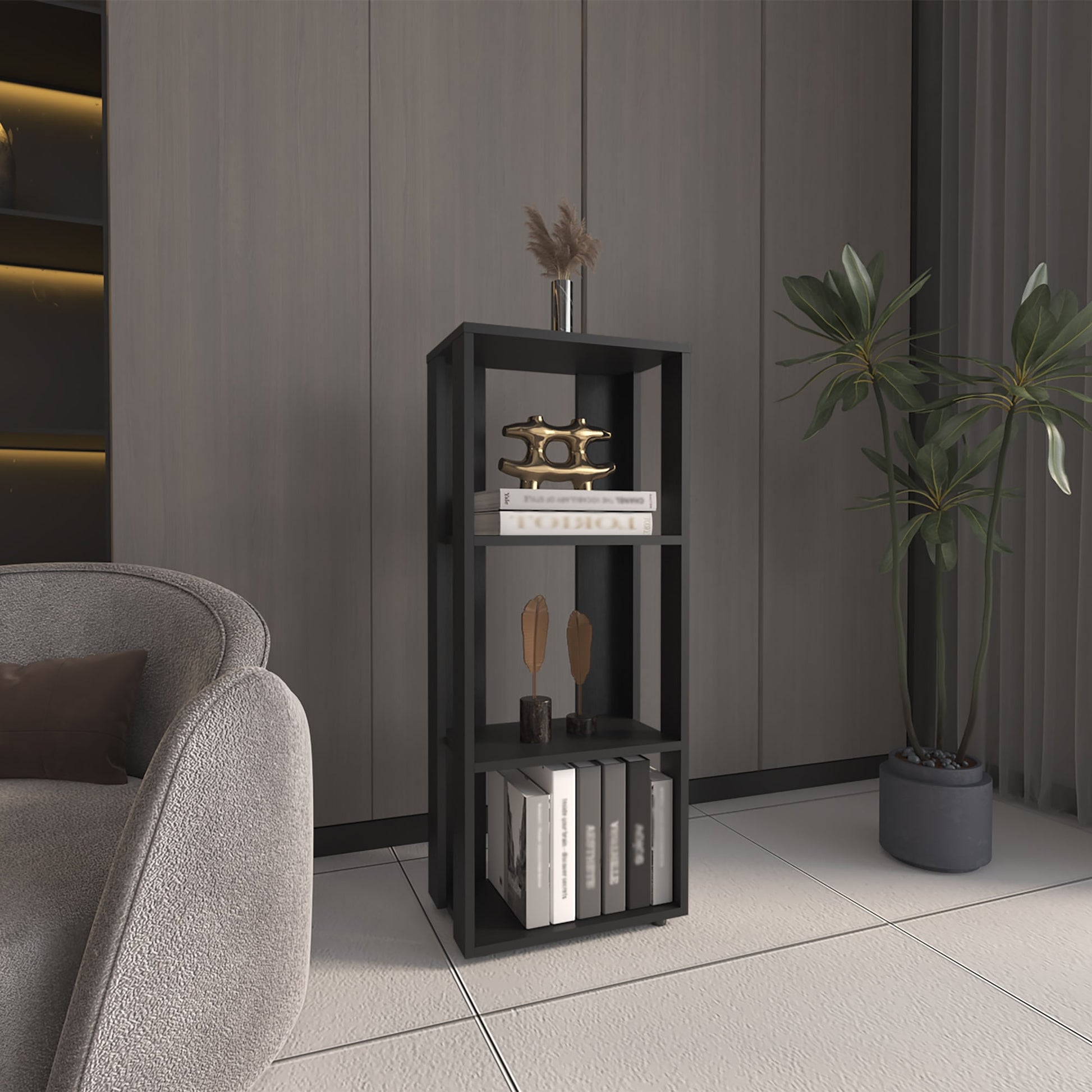Biblioteca Office 100X40X25 Rta Wengue Zf