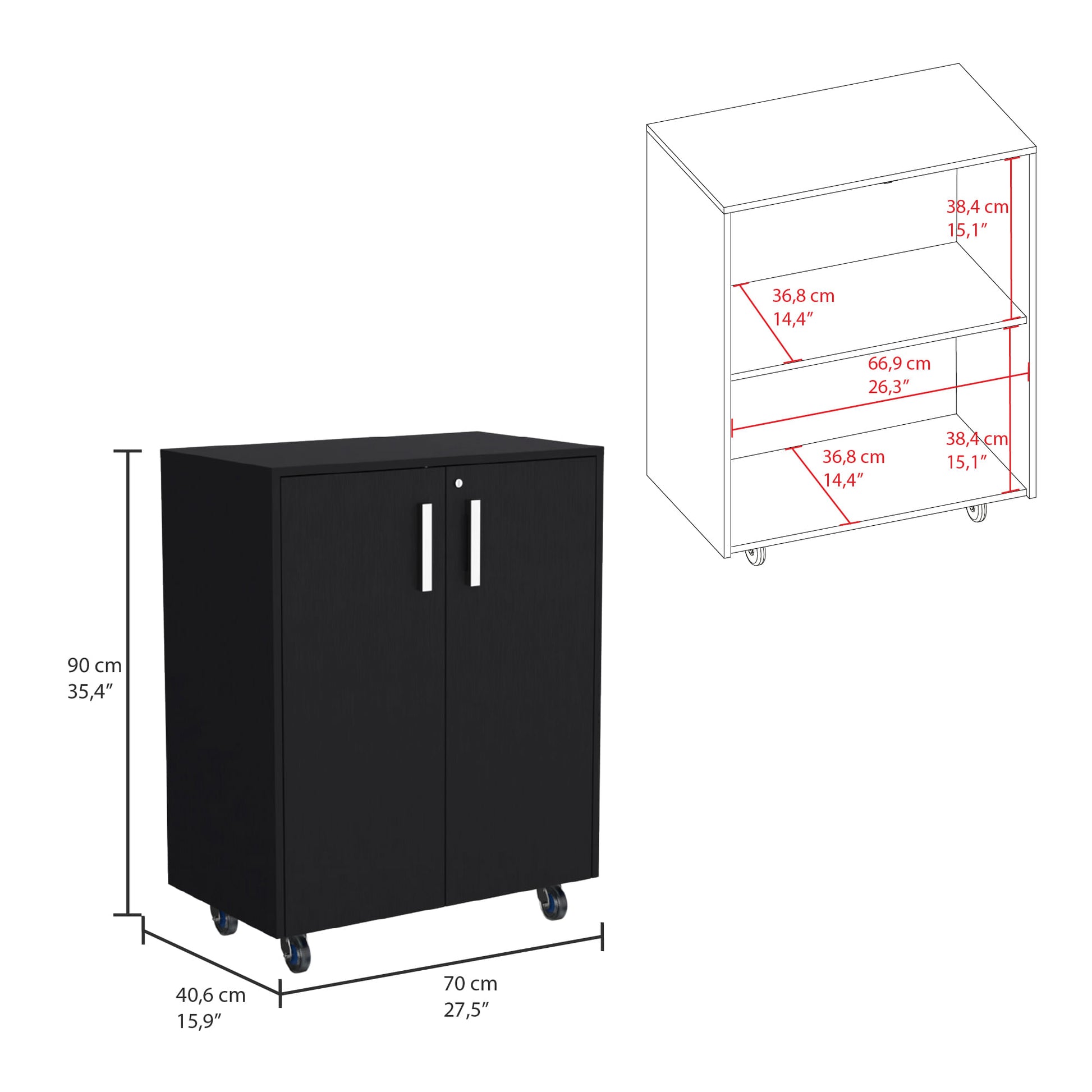 Gabinete Basico Bajo 90X70 Rta Wengue