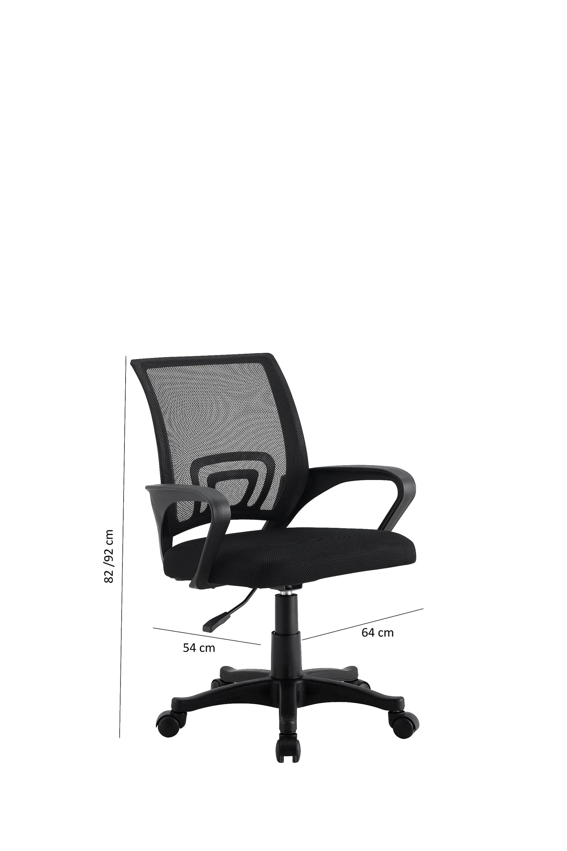 Silla Oficina X-60A - Bm-520N (1C) Negro 97X56X60 Cm