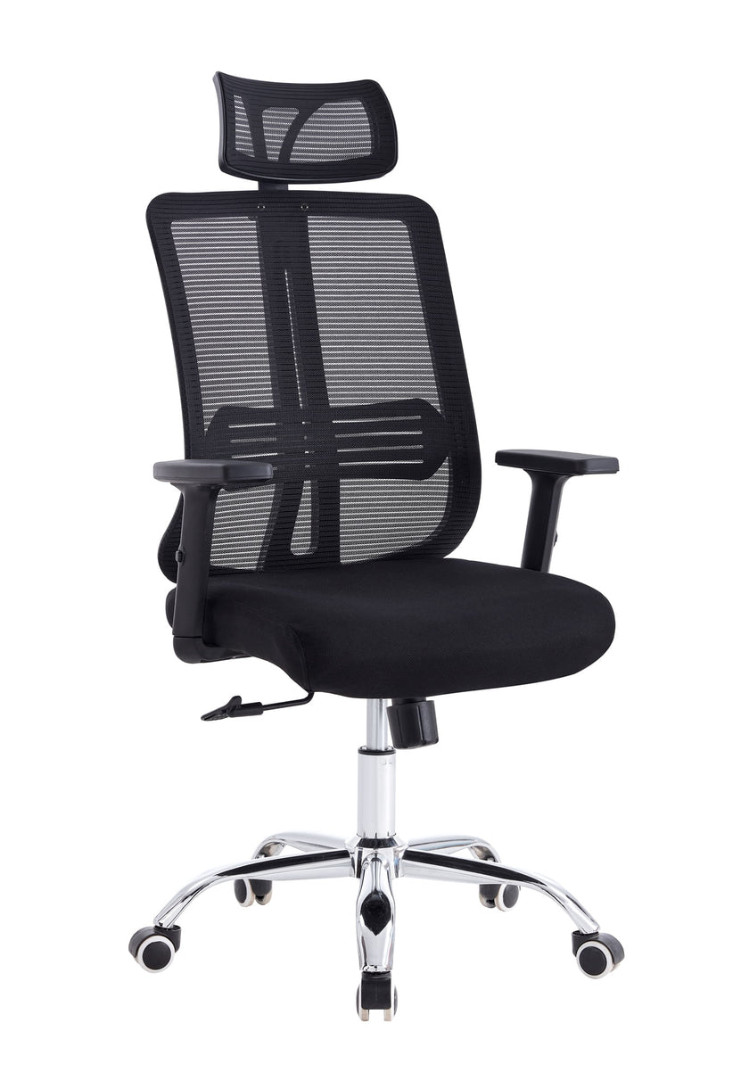 Silla Oficina X-123B - Bm-803 (1C) Negro 123X69X66 Cm