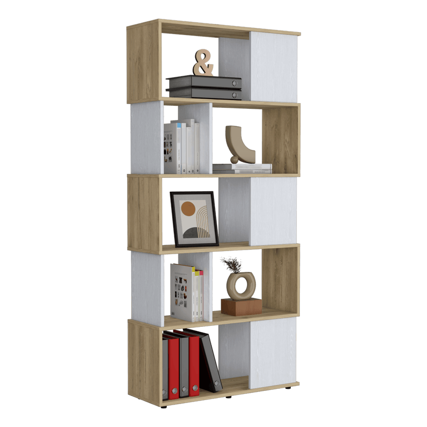 Biblioteca Noah 175 X 80 X 29 Rta Macadamia Blanco