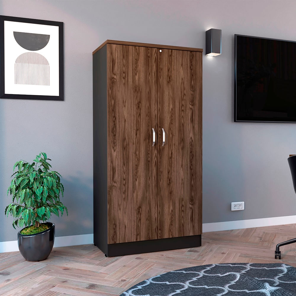 Biblioteca Home Office 2P Rta Milan Wengue