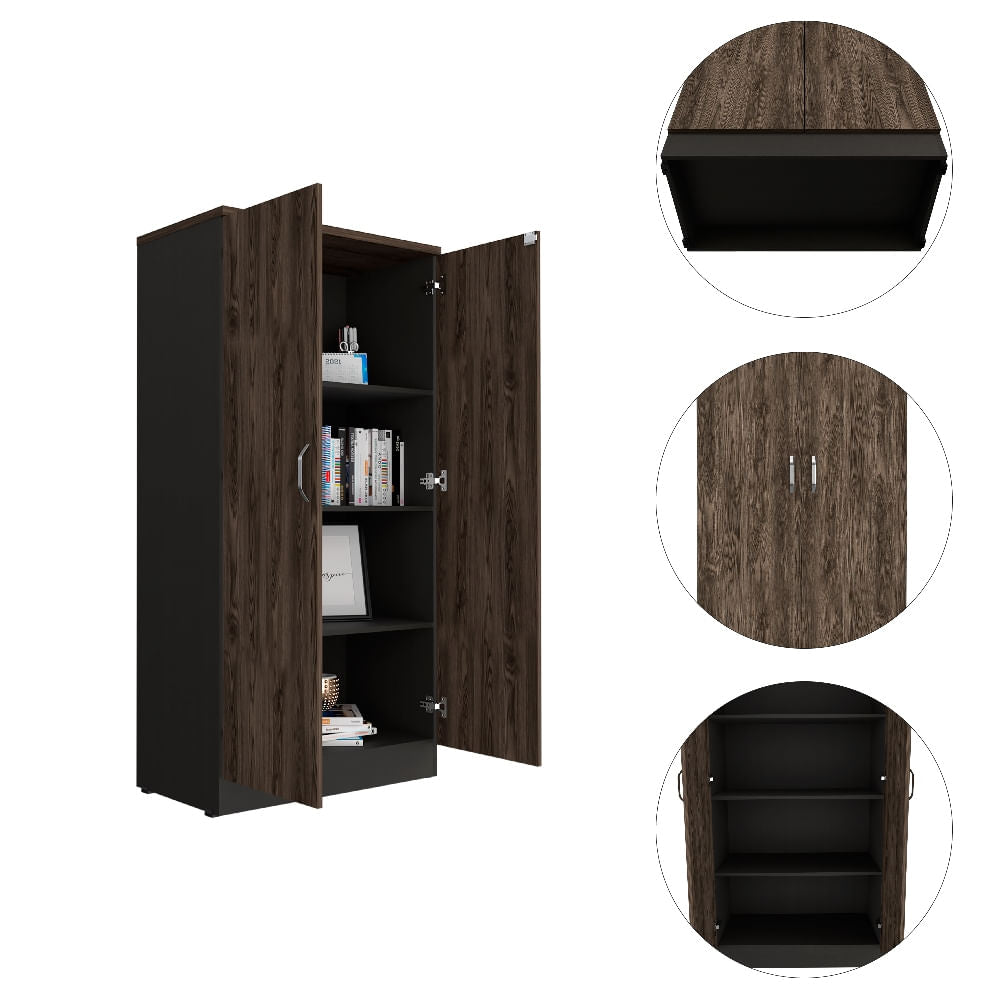 Biblioteca Home Office 2P Rta Milan Wengue
