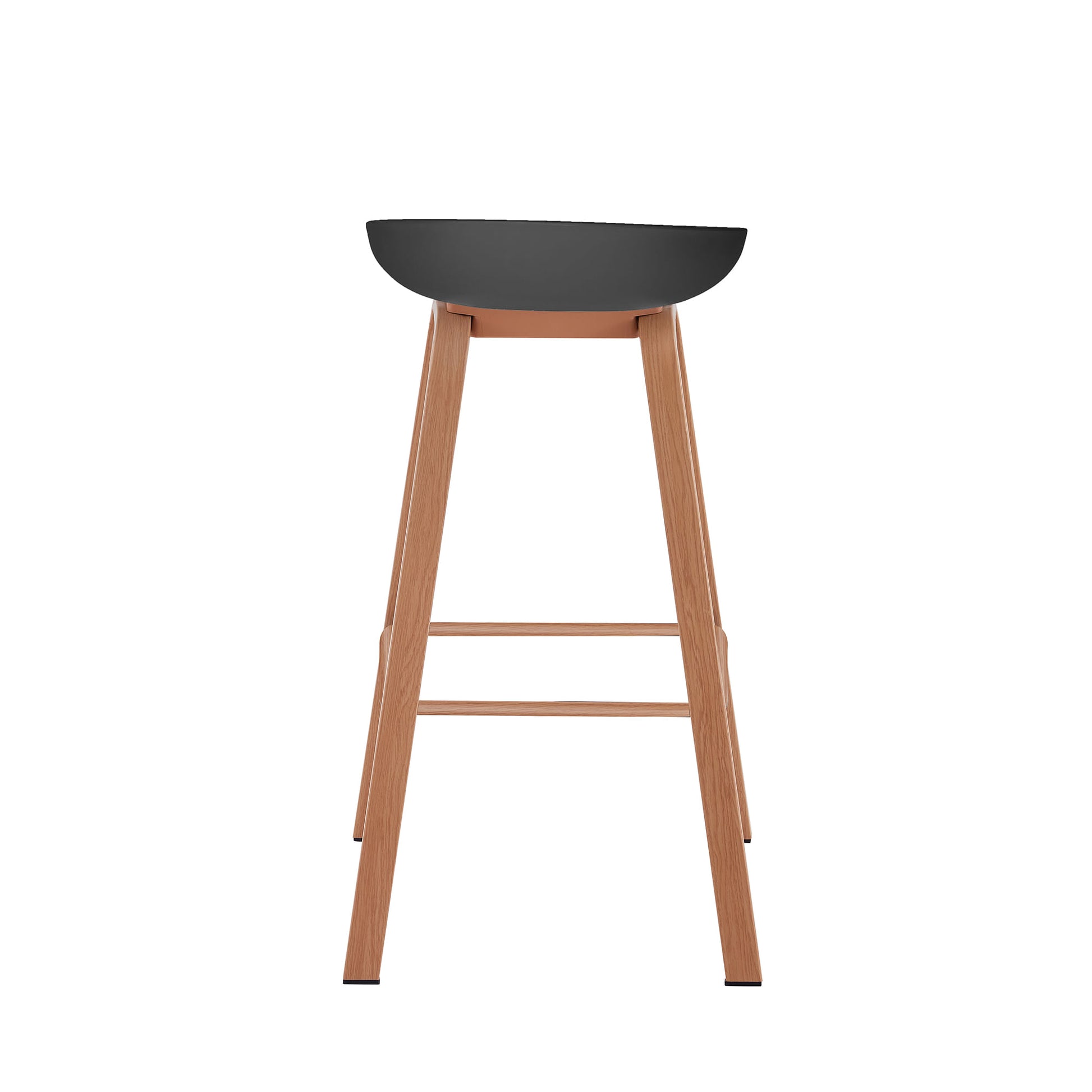 Set De Banco De Barra Bm-Wb02 86 X 52 Negro Café Claro X4 Unidades