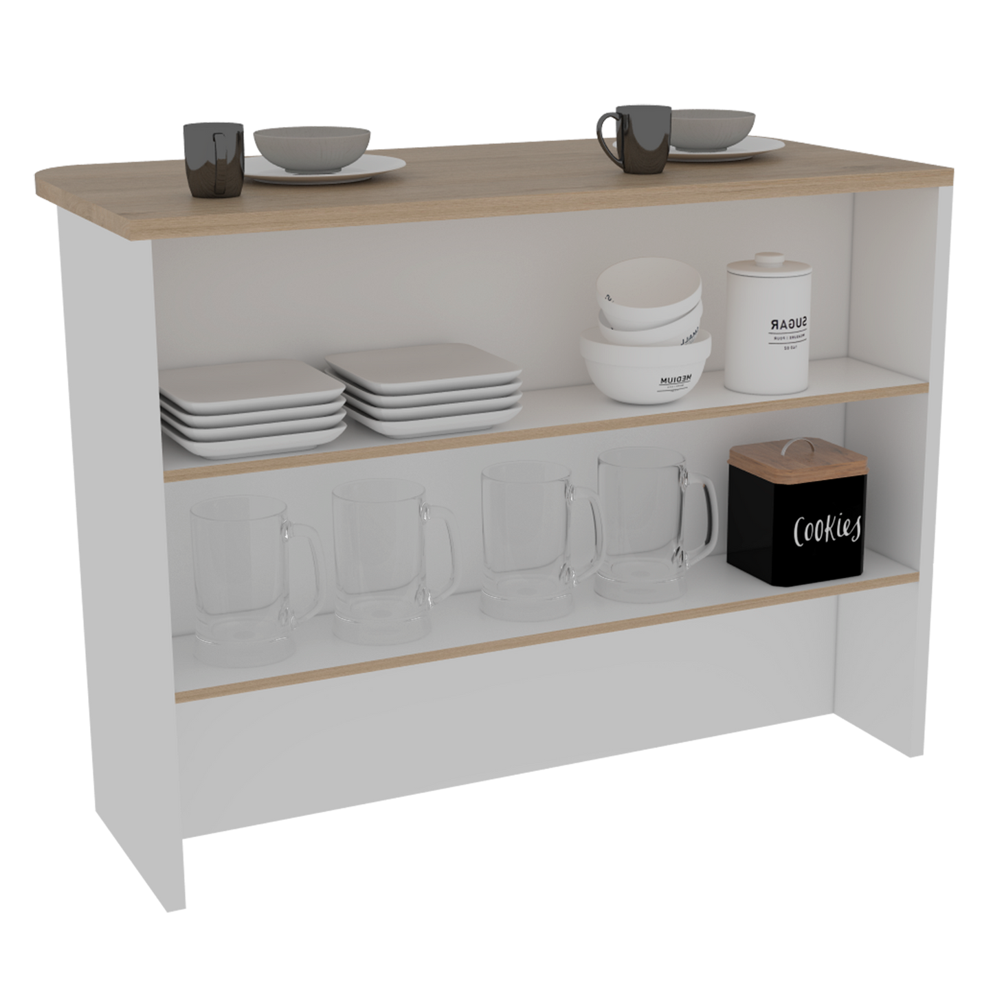 Barra Auxiliar Fendi Rta Blanco + Rovere