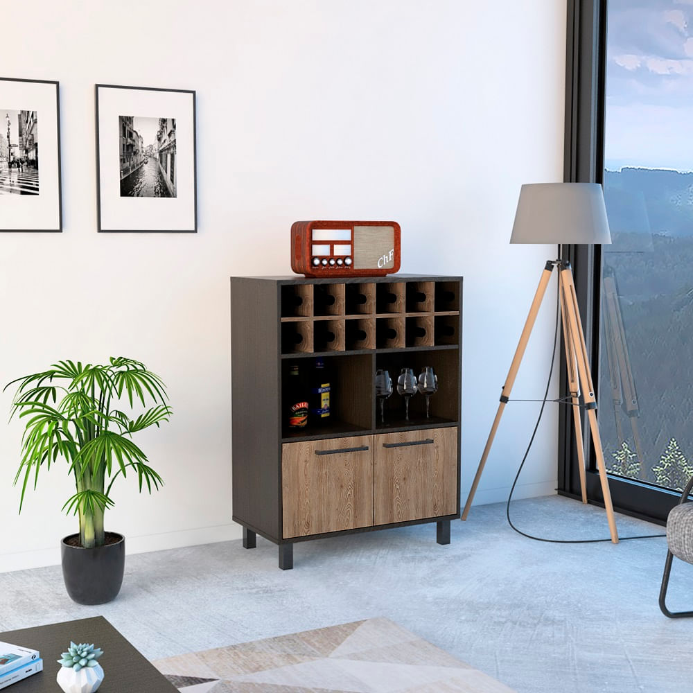 Mueble Bar Kaia Rta Wengue + Miel N/A