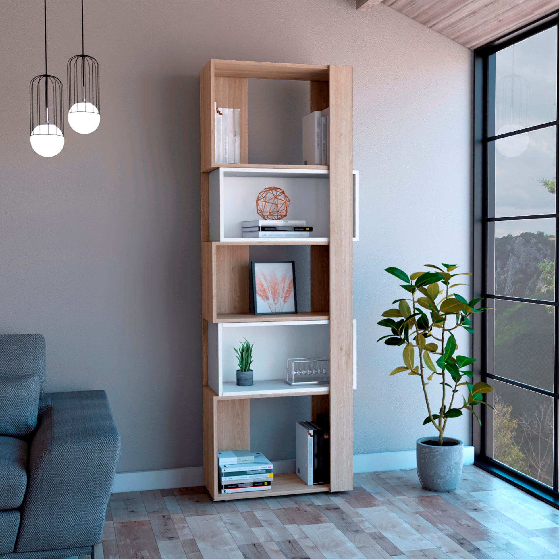 Bilioteca Beijing 180 X 60 Rta Bardolino Blanco