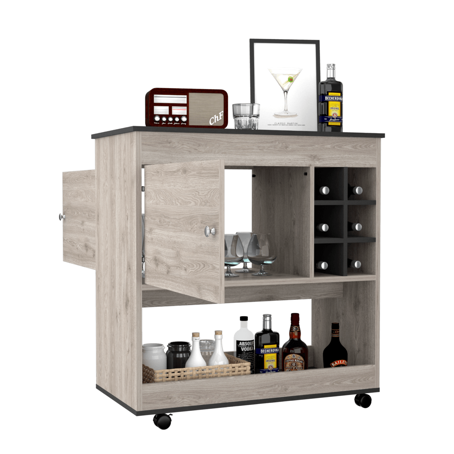 Bar 3 Bicolor Colección 95X90 Rta Bardolino Wengue