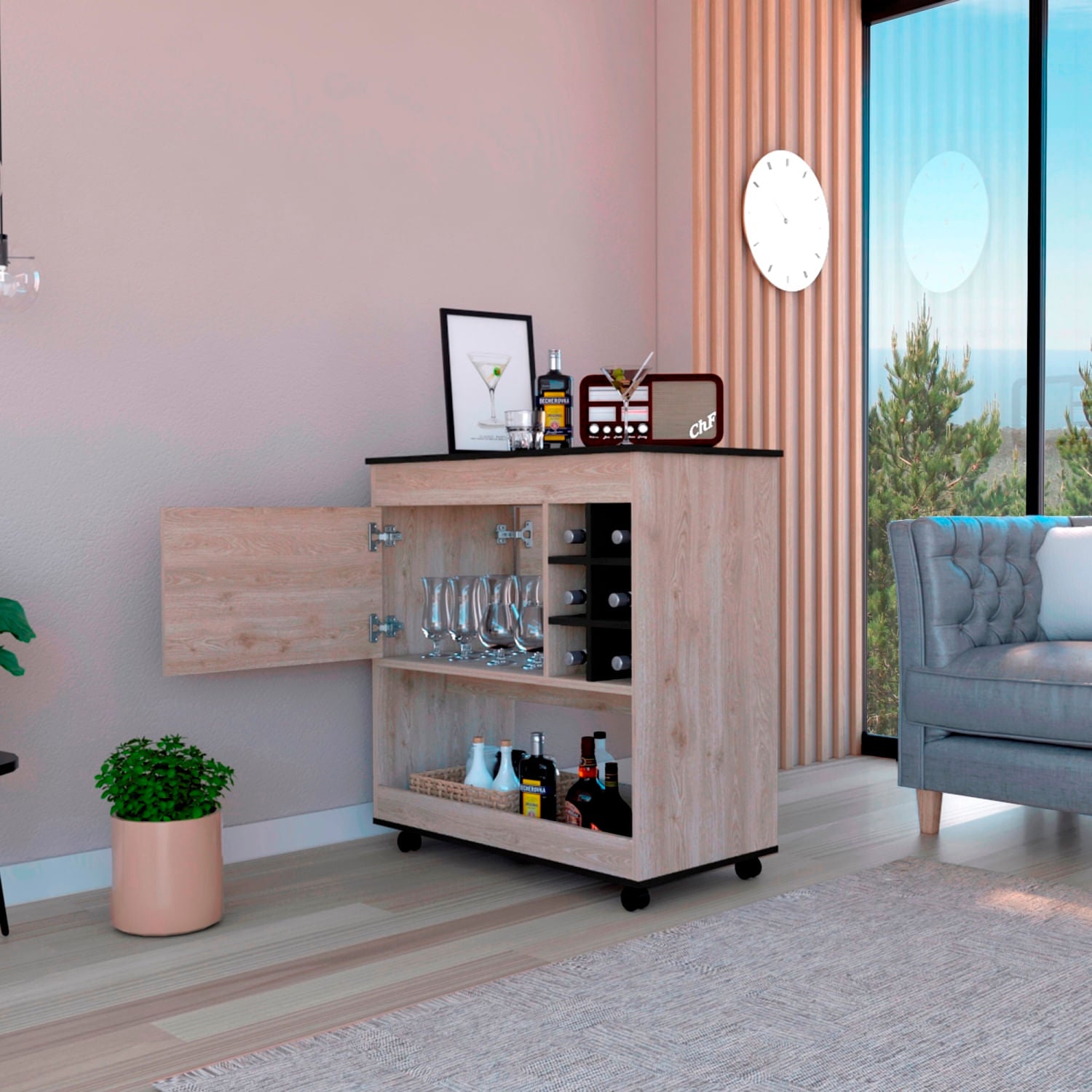 Bar 3 Bicolor Colección 95X90 Rta Bardolino Wengue