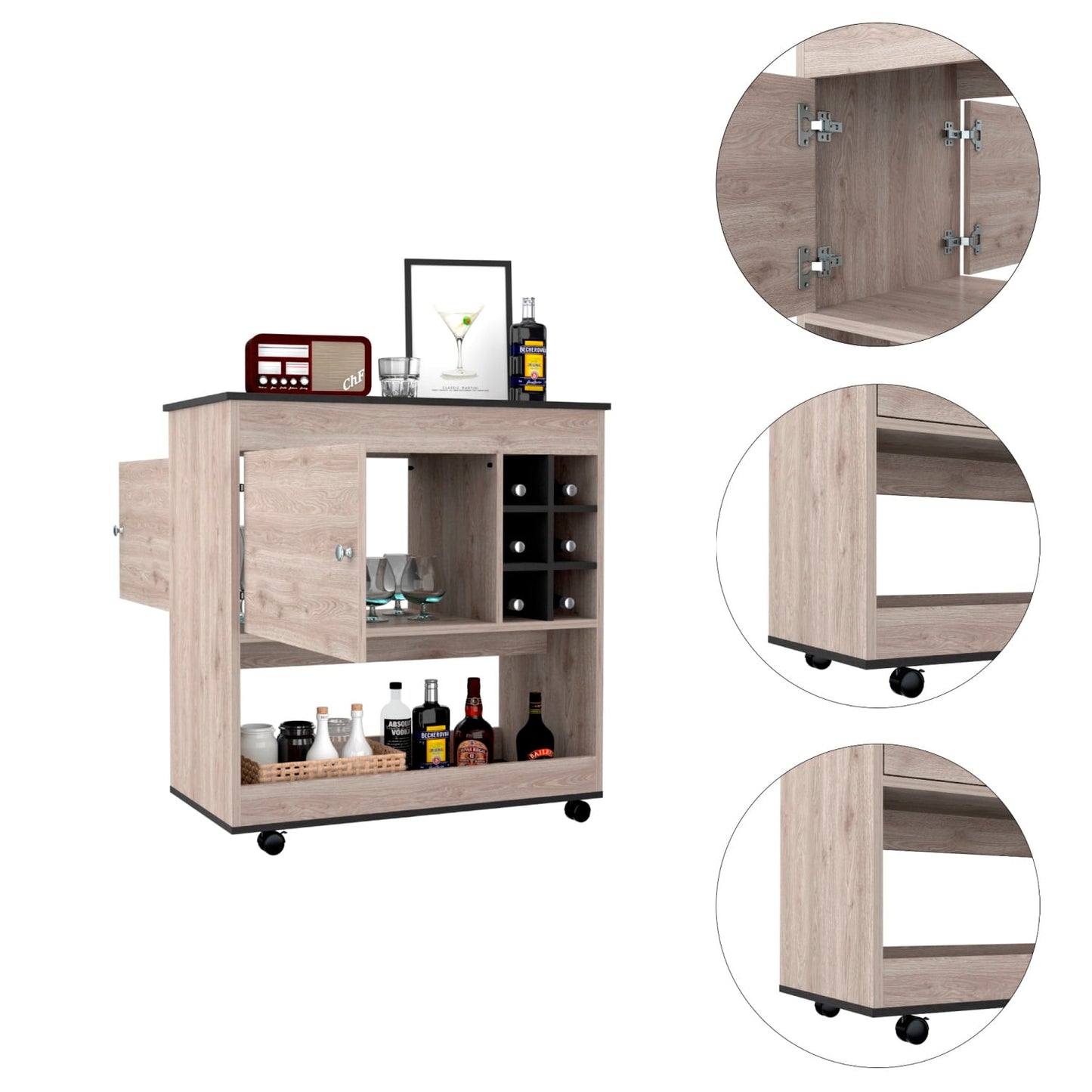 Bar 3 Bicolor Colección 95X90 Rta Bardolino Wengue