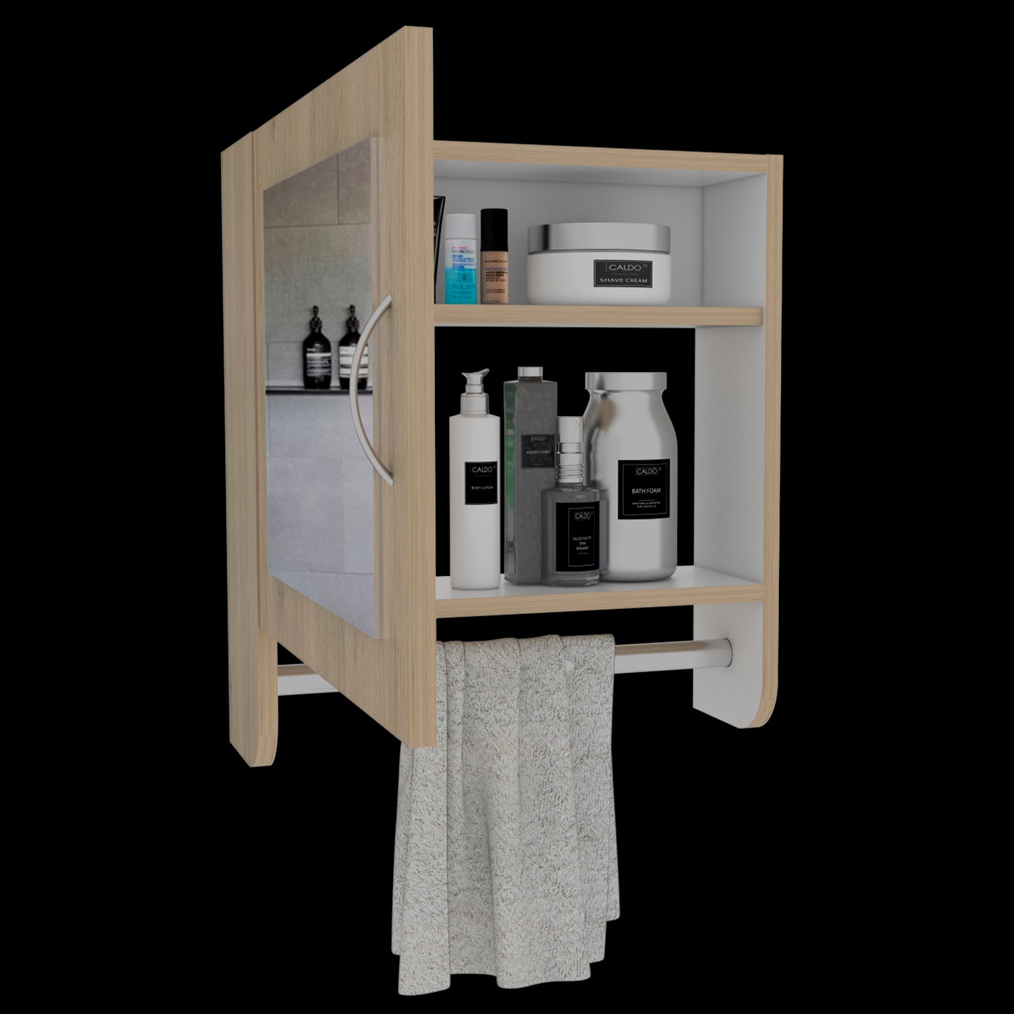 Botiquin Bath 300 Rta Rovere + Blanco