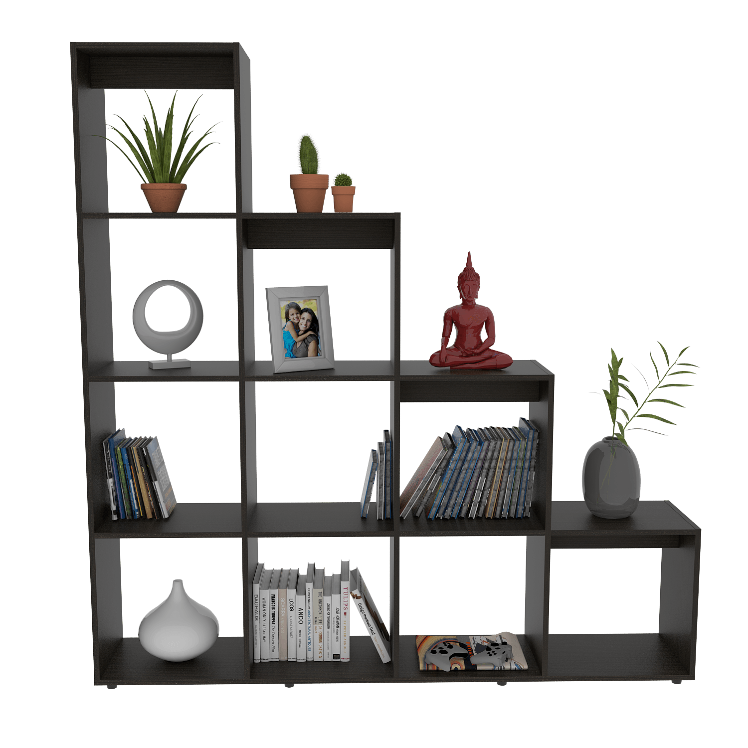 Biblioteca Escalera Praga 167 X 162 Rta Wengue