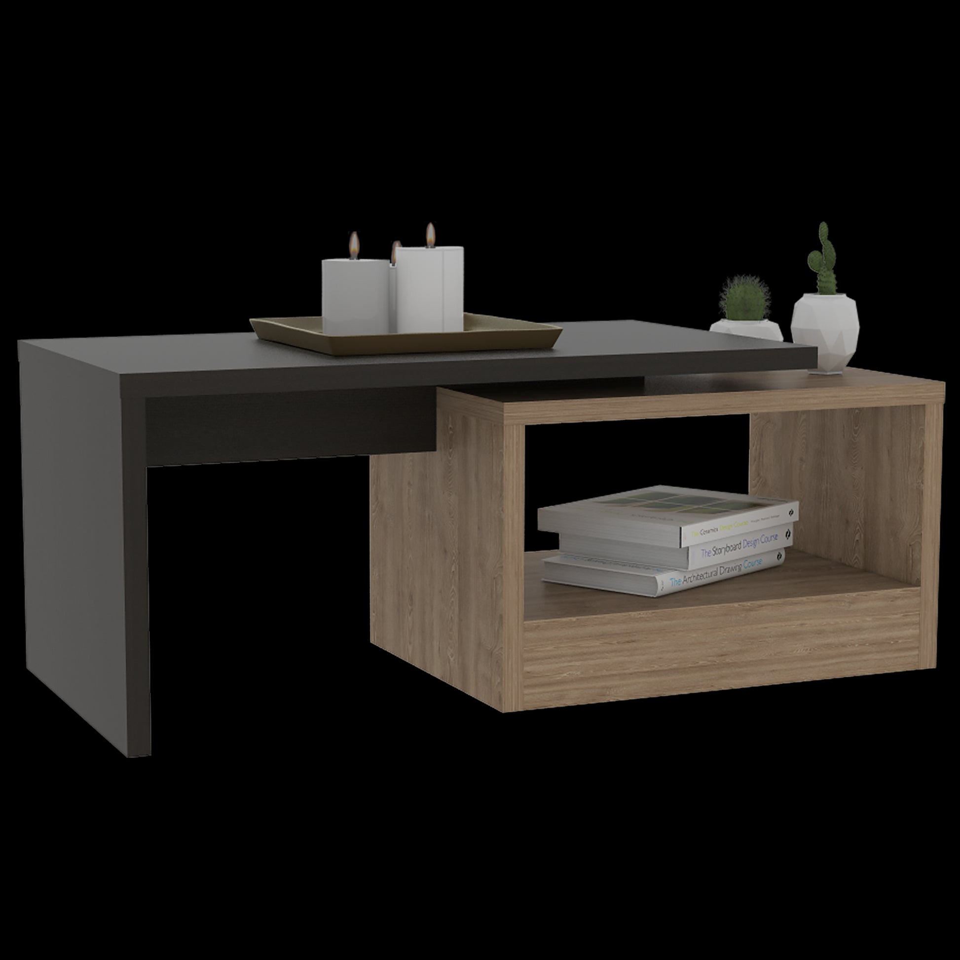 Mesa De Centro Kaia Rta Wengue + Miel