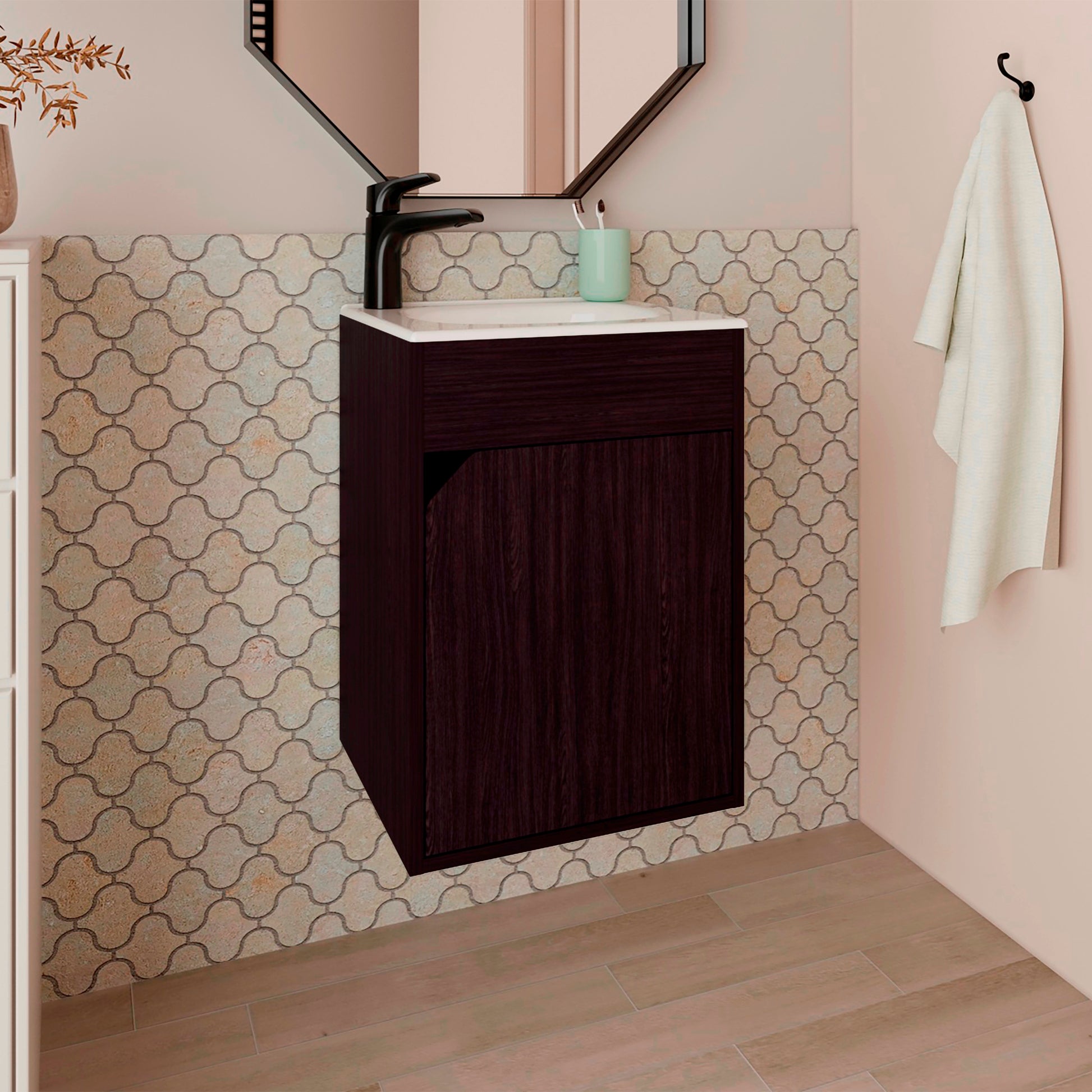 Mueble De Baño Bethel 40 55X39X32 Rta Wengue Zf