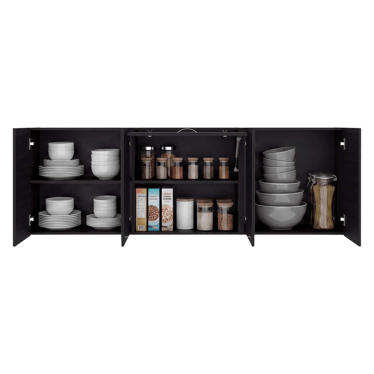 Mueble Superior De Cocina Ocena 60X180X31 Rta Wengue Zf