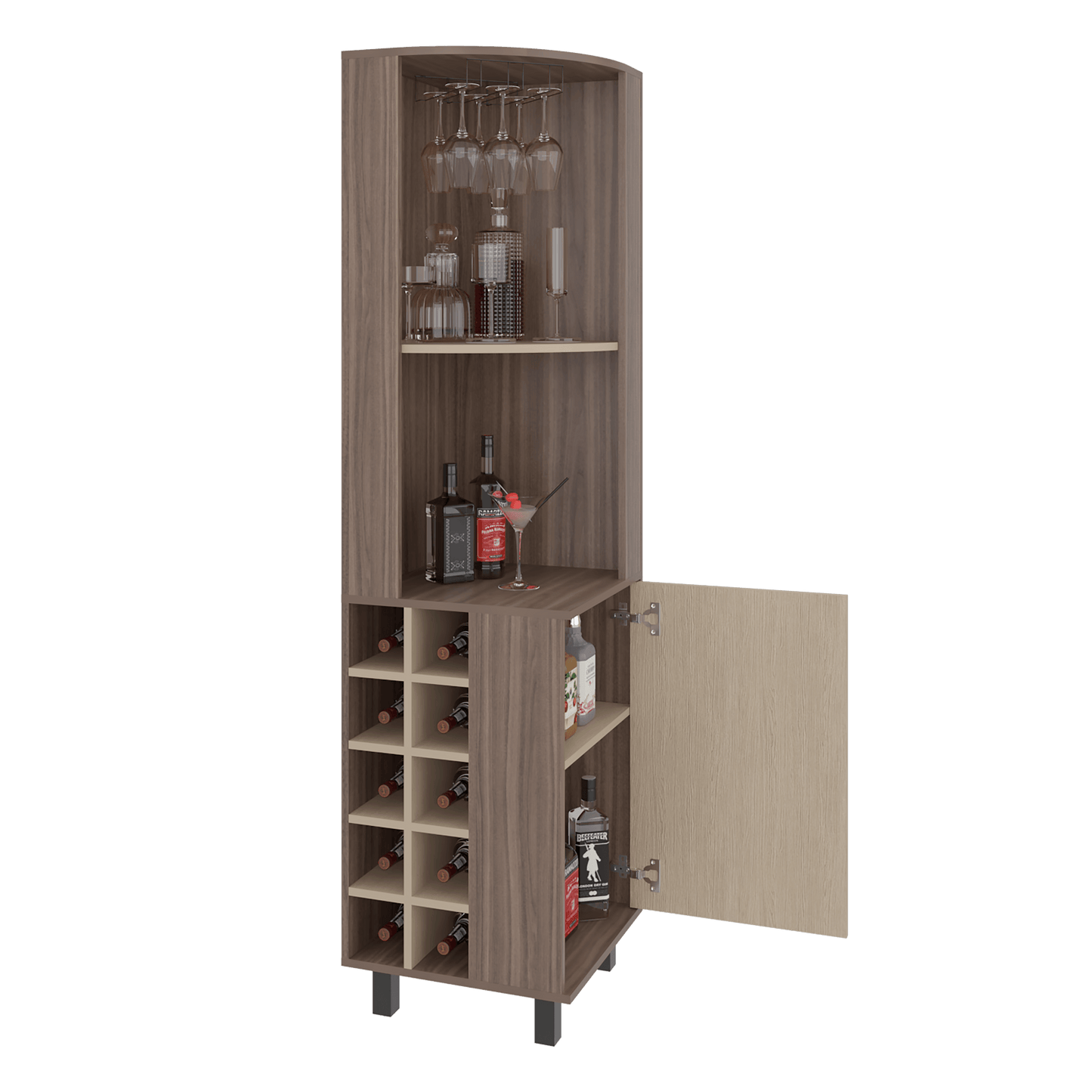 Bar Esquinero Kaia 180X45X45 Rta Avellana Cartagena Zf