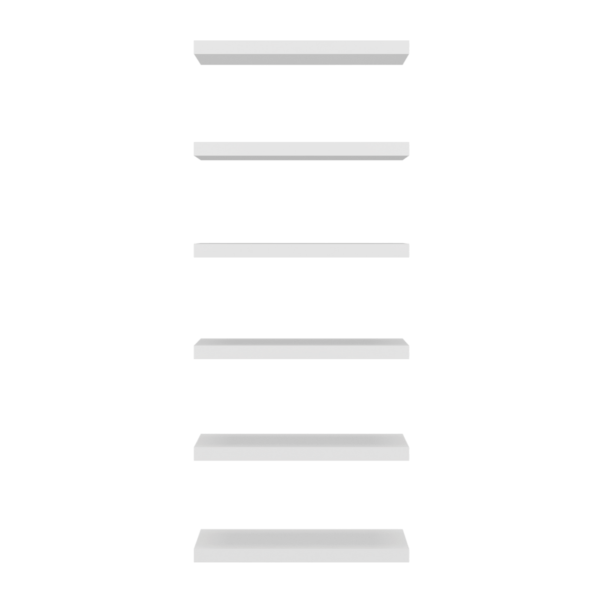 Repisa Flotante Shelf 2 Unds 3X60X20 Rta Blanco Zf
