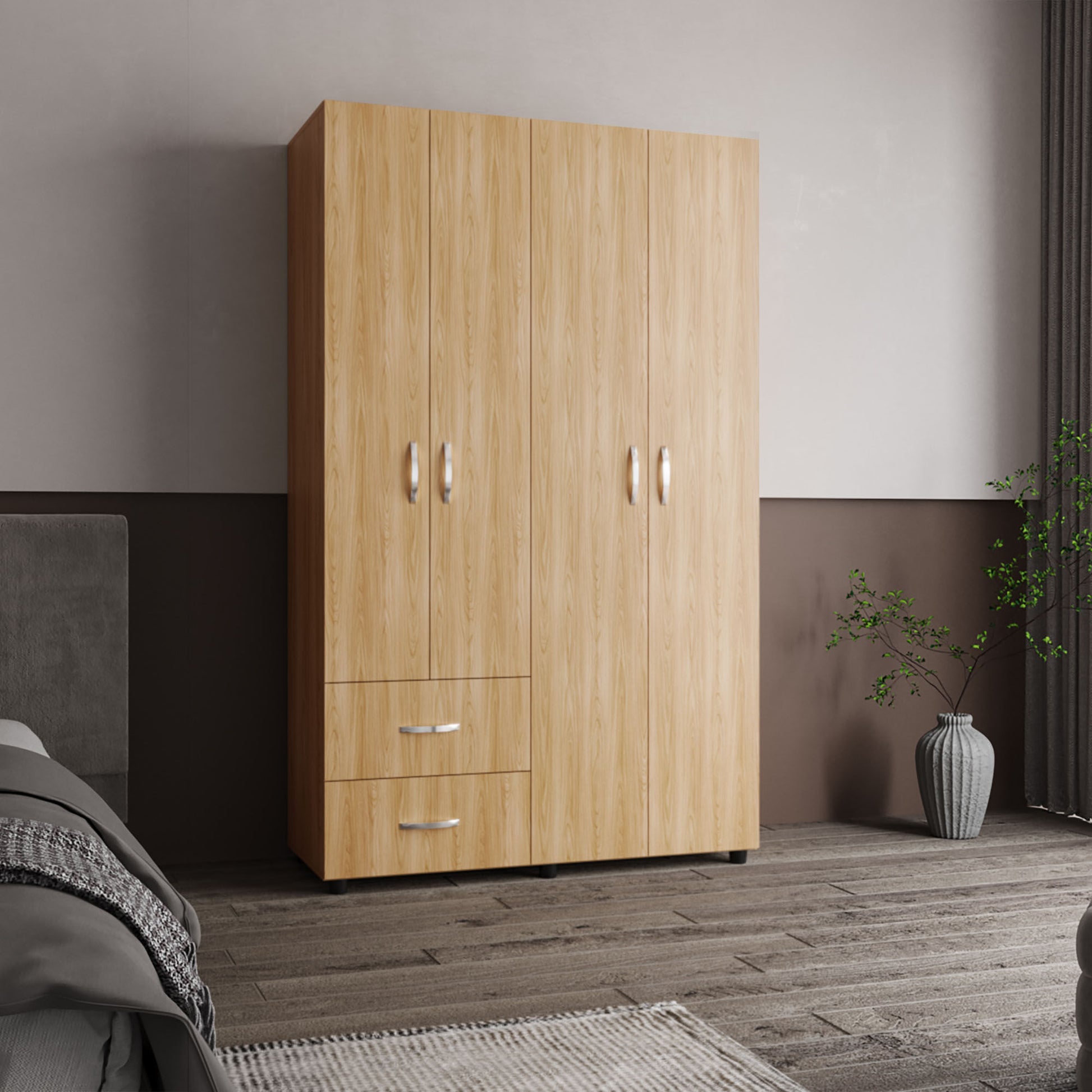 Closet Barilo 2 Cajones 200X120X45 Rta Fresno Eu Wengue