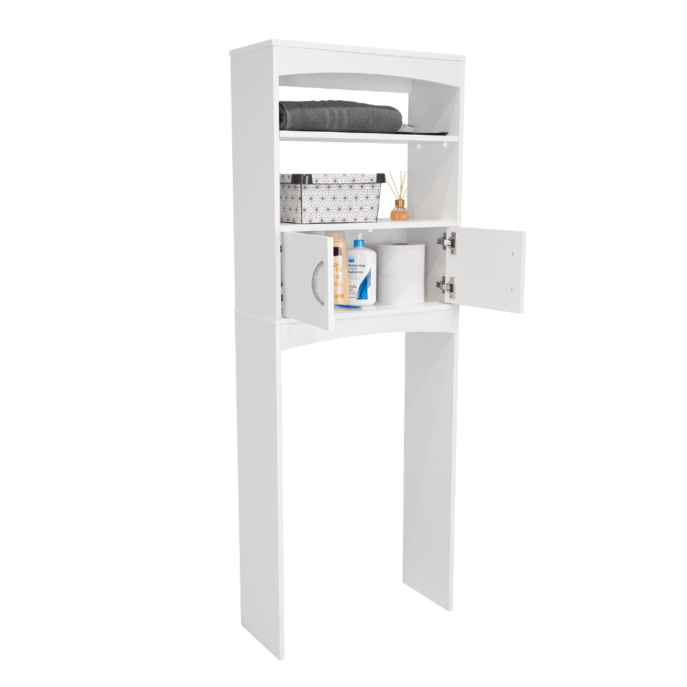 Mueble Ahorrador De Espacio Para Baño Malta Rta Blanco