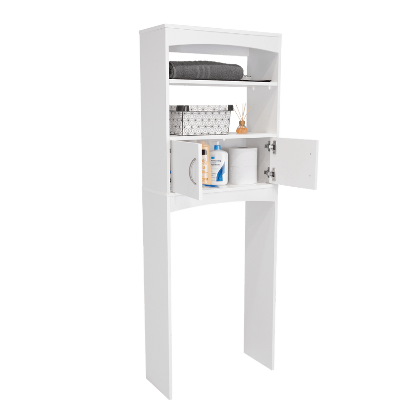 Mueble Ahorrador De Espacio Para Baño Malta Rta Blanco