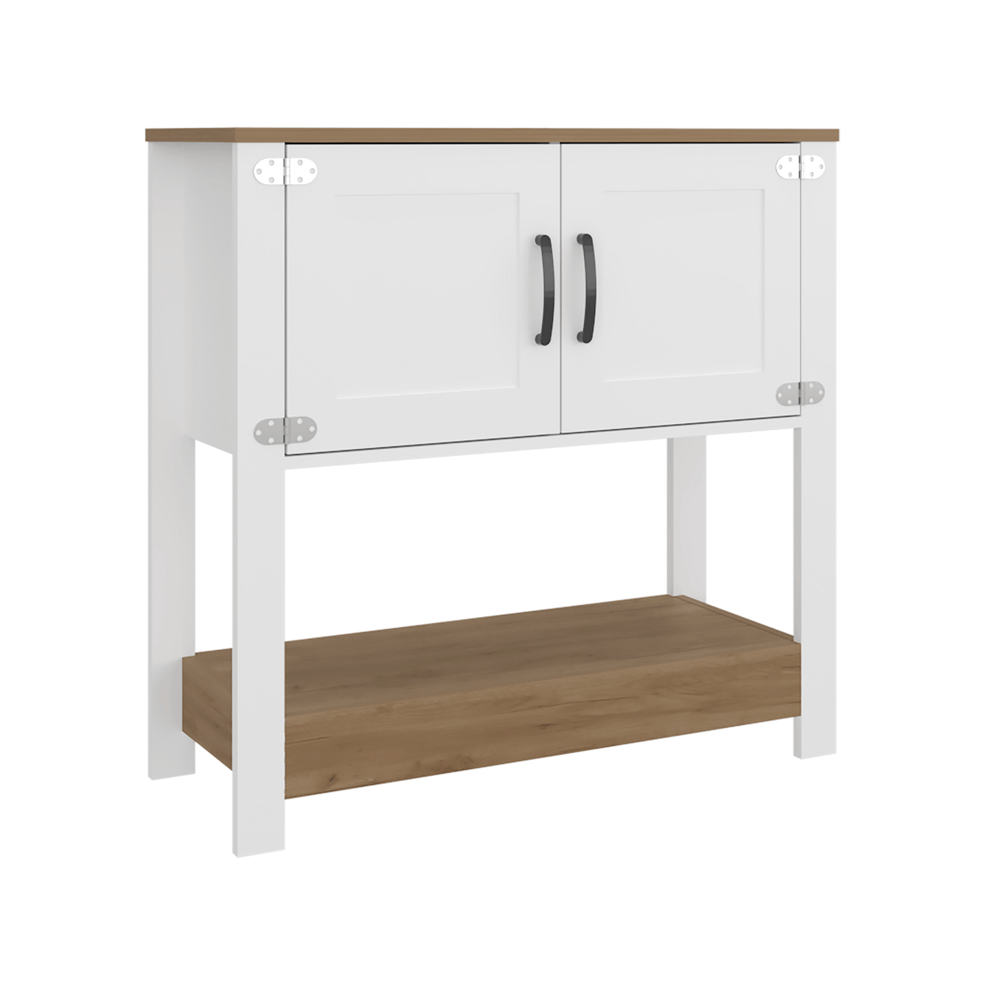 Estación De Café Latte 88X89X36 Rta Blanco Fresno Zf