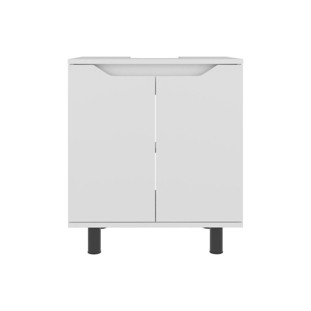 Mueble Lavamos De Pedestal Marlo 63X55X41 Rta Blanco Zf