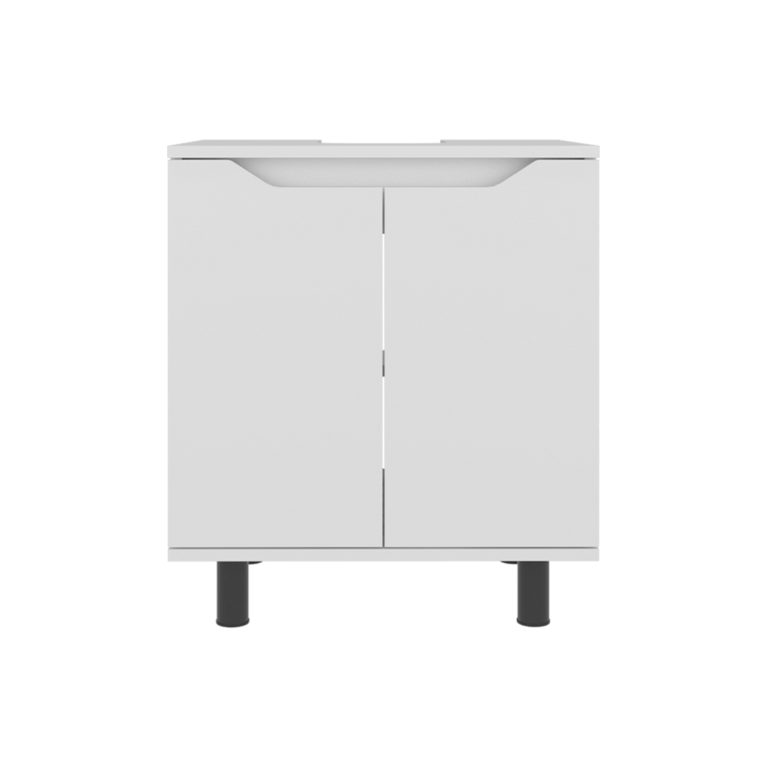 Mueble Lavamos De Pedestal Marlo 63X55X41 Rta Blanco Zf
