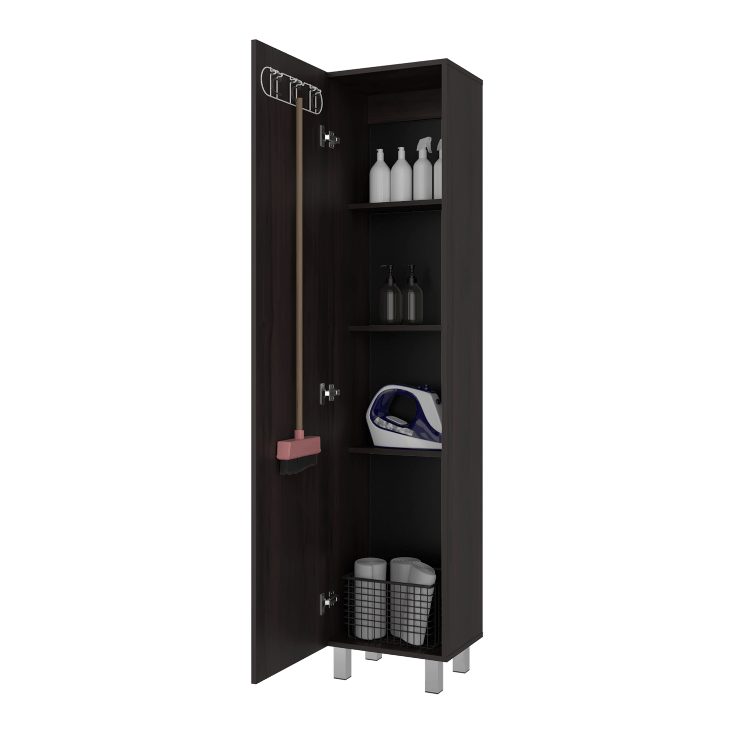 Mueble De Almacenamiento Vintro 180X40X31 Rta Kronos Nogal Zf