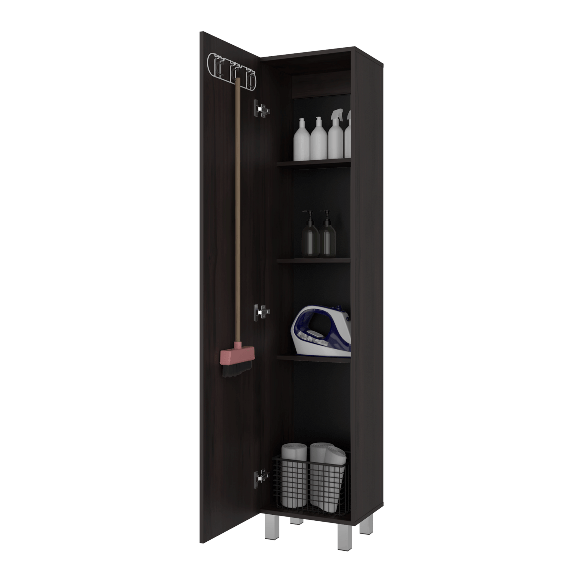 Mueble De Almacenamiento Vintro 180X40X31 Rta Kronos Nogal Zf