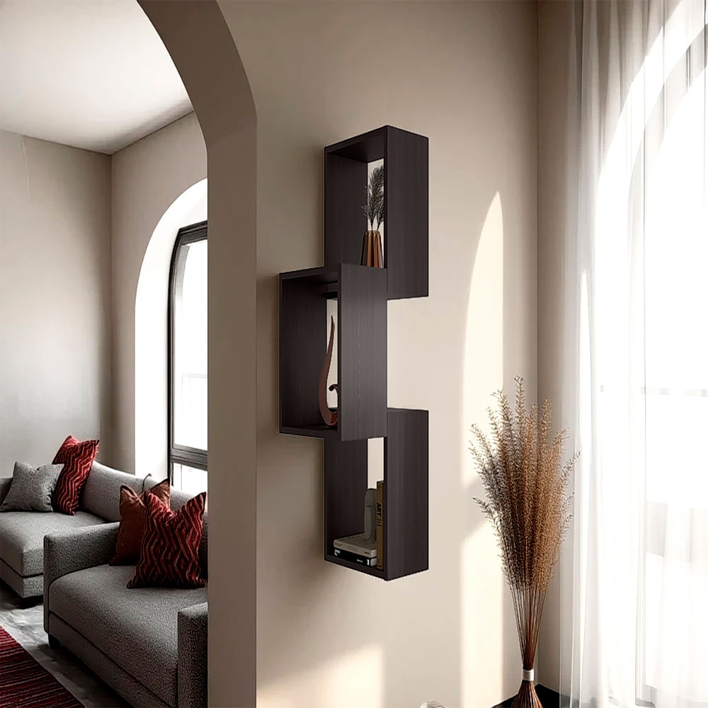 Repisa Pared Seyner 95X16,8X28 Rta Wengue Zf