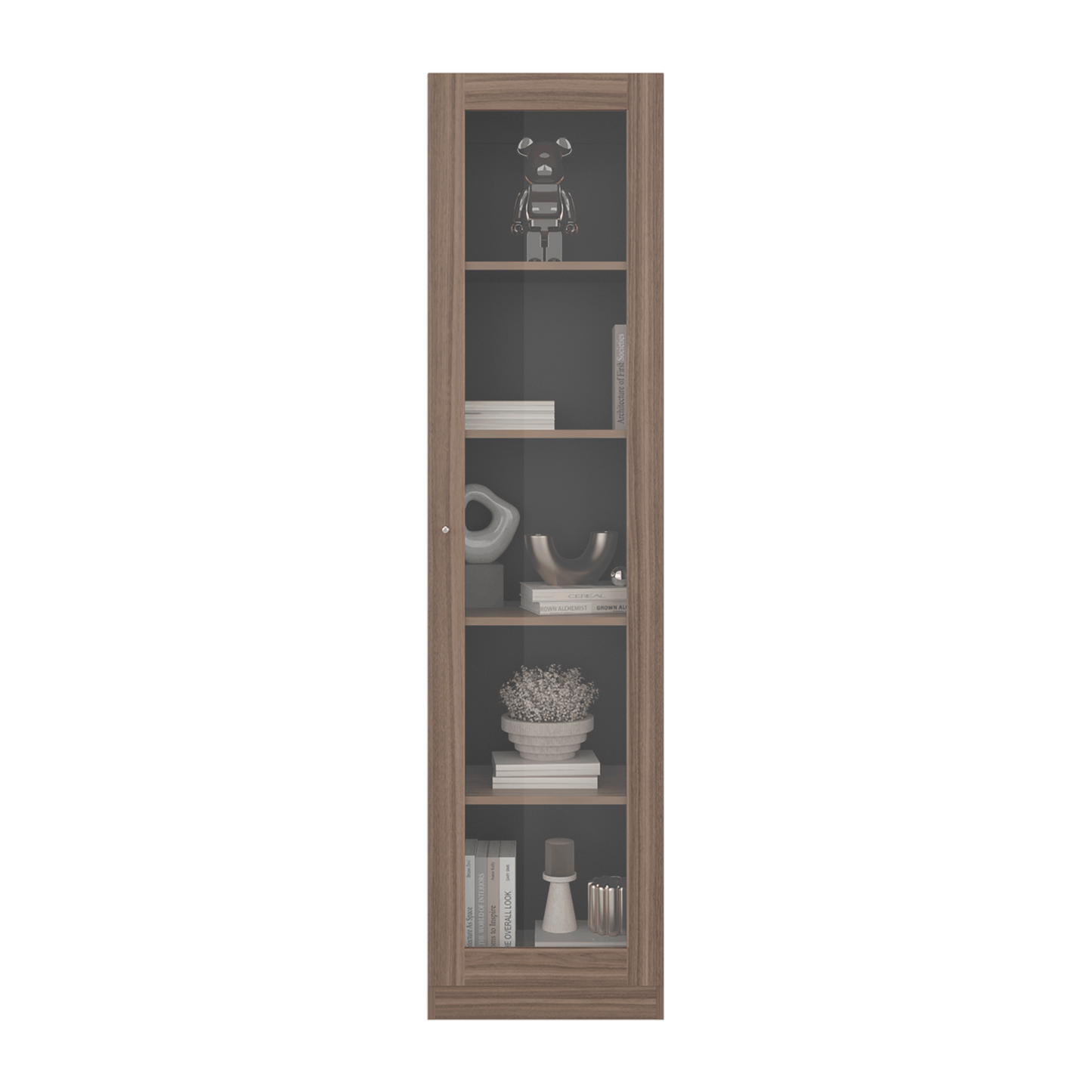 Vitrina Home E6 180X45X31 Rta Avellana Wengue
