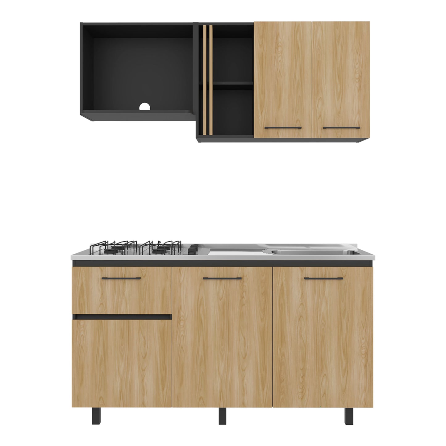 Cocina 150 Preston Der 84X145X52 Rta Wengue Fresno