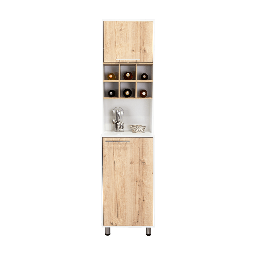 Mueble Alacena Attica Rta 204X50X49 Rta Blanco Duna