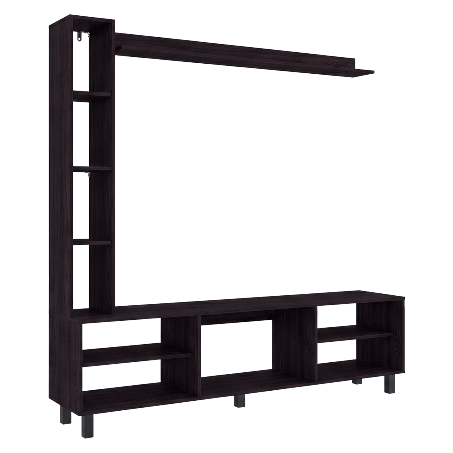 Centro De Entretenimiento 65" Scio 169X170X35 Rta Wengue Zf