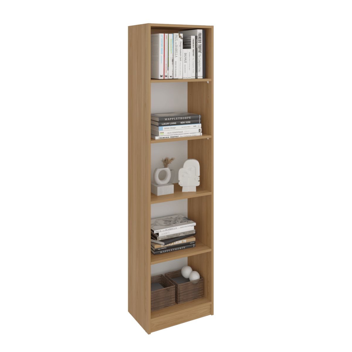 Estante Home E2 5 Espacios 180 X 45 Rta Macadamia Blanco N/A