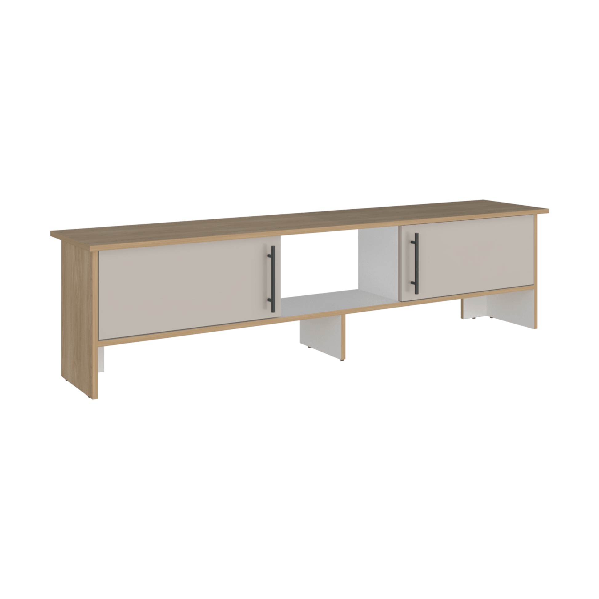 Rack Tv Dago 41X160X35 Rta Fresno Eu Capri Blanco