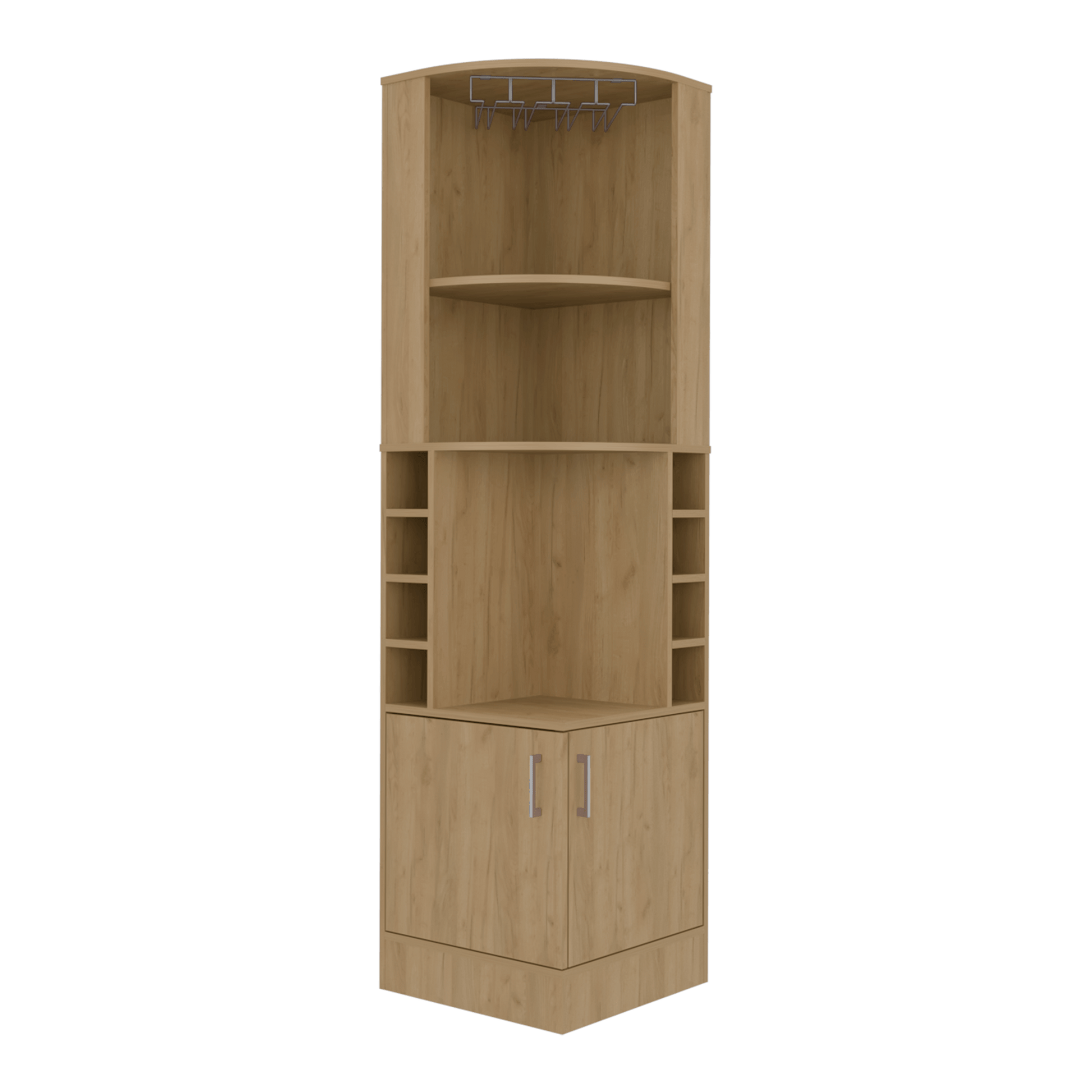 Mueble Bar Esquinero Beijing 180X46X46 Rta Fresno Zf