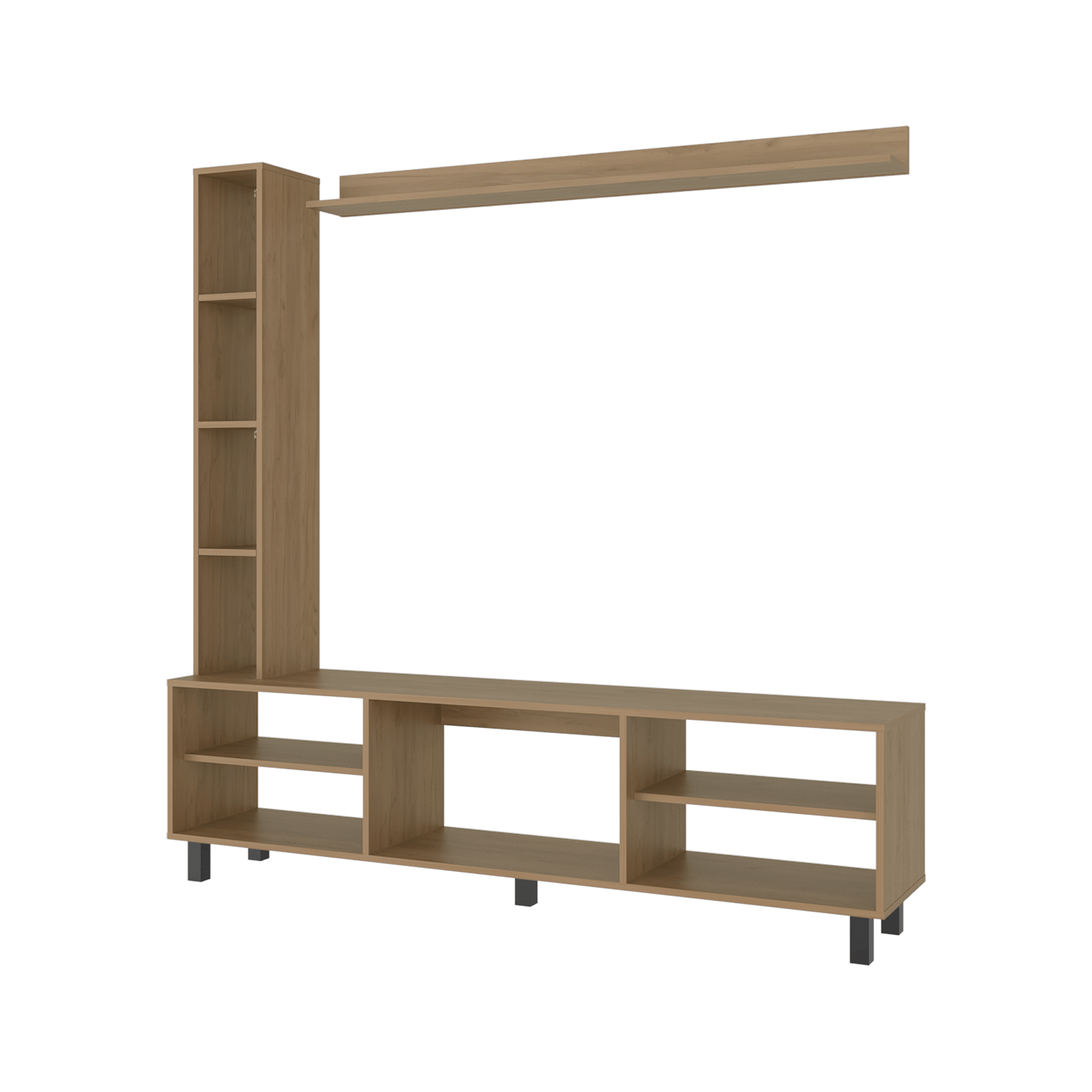 Centro De Entretenimiento 65" Scio 169X170X35 Rta Fresno Zf