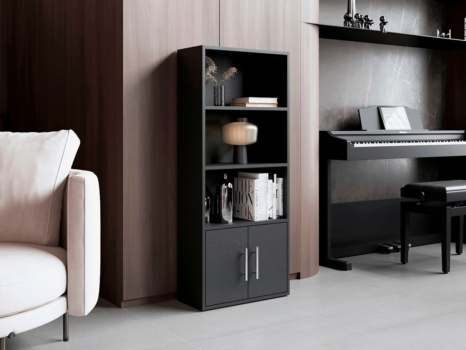 Biblioteca Joy Eco 120X50X23 Rta Wengue