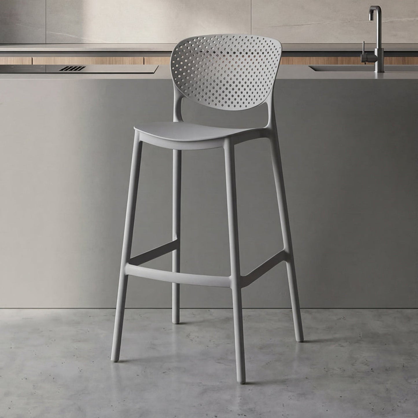 Silla Bar Rio 103X49X48 Rta Gris Oscuro