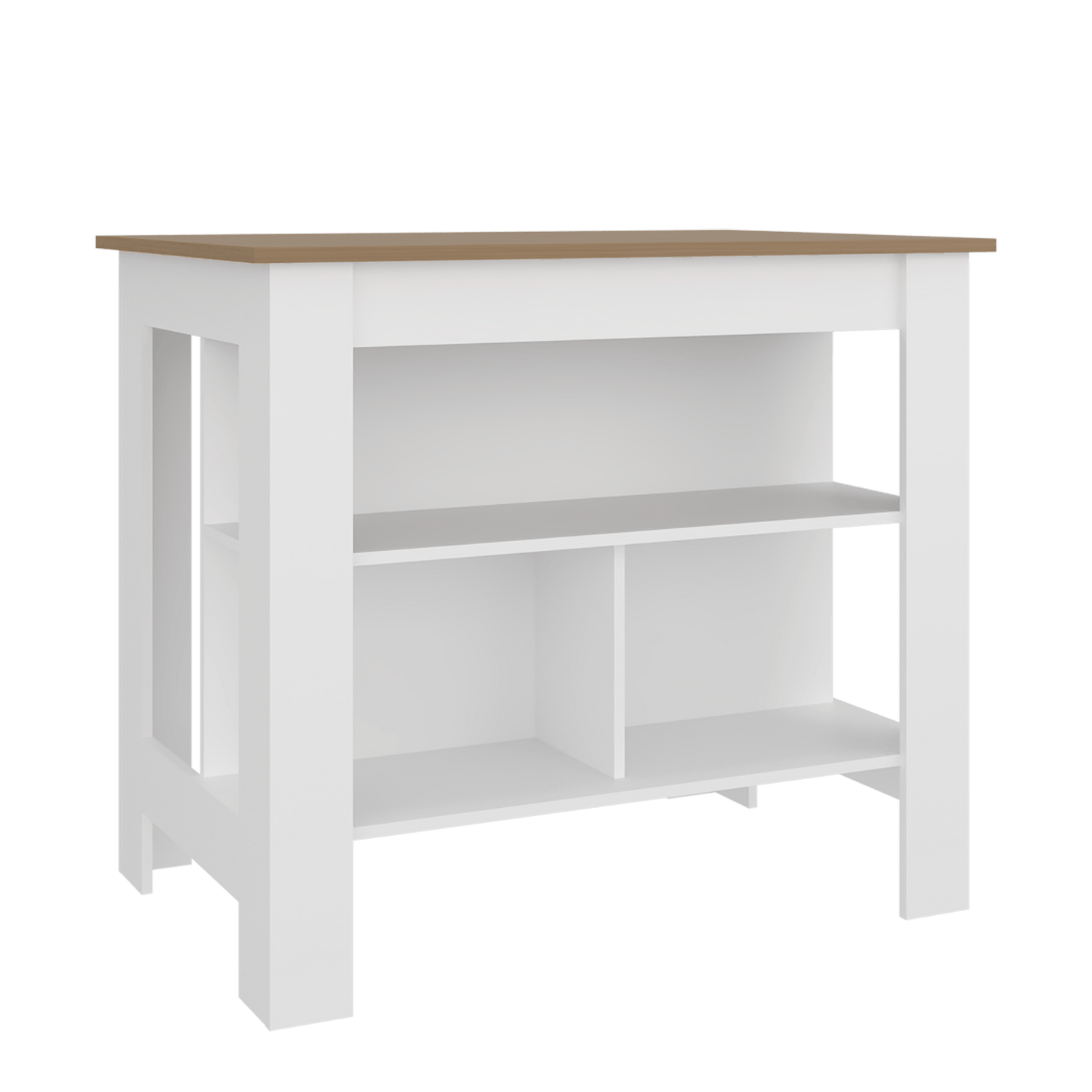 Isla De Cocina Cala 90X103X70 Rta Blanco Fresno Zf