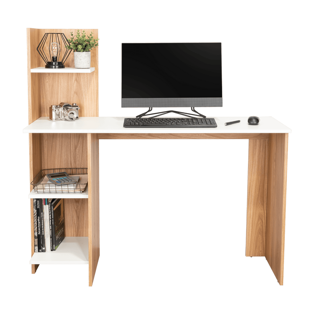 Escritorio Vilna 120X120X45 Rta Fresno Eu Blanco