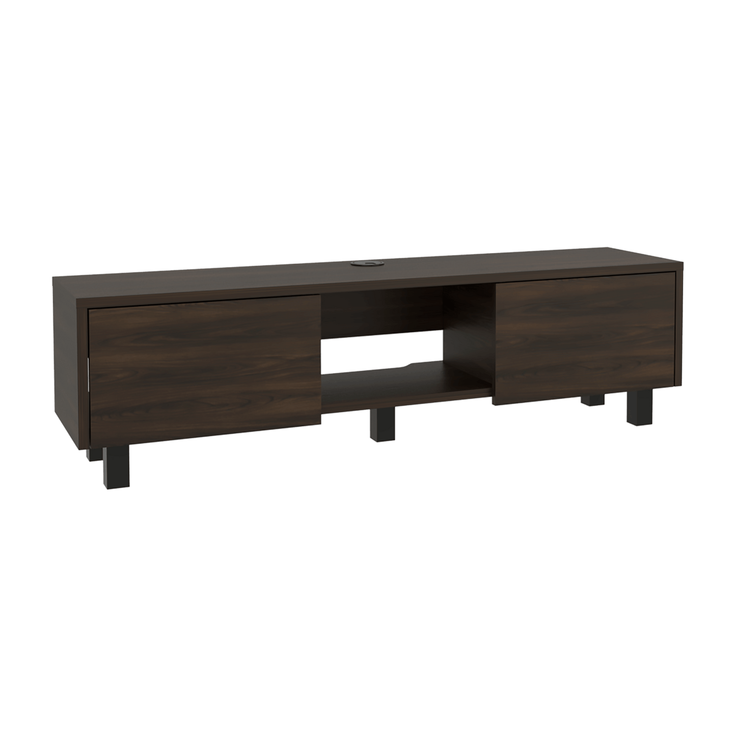 Repisa De Tv Glen Multifuncional 26X125X29 Rta Nogal Europeo